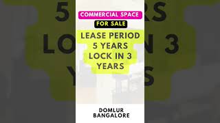 Commercial Property for Sale in Domlur, Bangalore 🔥🔥🏬 #shorts #ytshorts #realestateinvesting