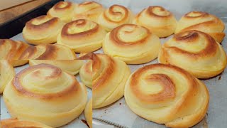 CUSTARD CREAM BREAD ROLLS  SOFT AND FLUFFY