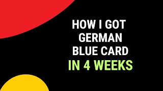 Explainer Video: How To Get German Blue Card