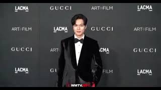 Lee Min Ho's arrival at LACMA: Art + Film Gala in Los Angeles