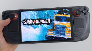 SnowRunner on Steam Deck: 2.5 Hours of Gameplay & 60 FPS!