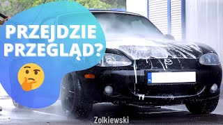 Jadę na przegląd, naprawiam zacięty zamek, przyklejamy nowa naklejkę i myjemy auto!