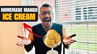 Easy Mango Ice Cream Recipe with Basic Ingredients | How to make Mango Ice Cream at Home