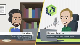 Sal Khan (Khan Academy) and Richard Rusczyk (AoPS) Host Student Q&A: Animated Recap