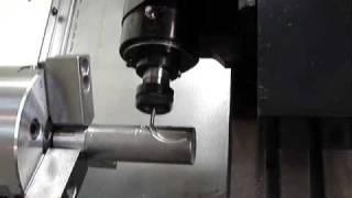 Slant Bed CNC Lathe K45GT- Engraving- Atrump Machinery Inc..wmv