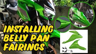 Installing Bellypan Lower Engine Spoiler Fairing for Kawasaki Z400