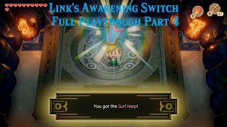 Zelda Link's Awakening Switch Full playthough Part 4 100% Shells and Hearts No Death run