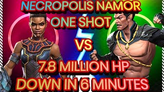 Necropolis Namor One Shot With Shuri 7.8 Million Hp Down In 6 Minutes