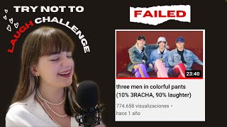 try not to laugh - 'three men in colorful pants' reaction (eventually had to stop playing)