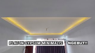 Pasang plafon gypsum minimalis | 1 Trap