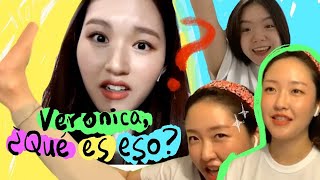 Nuestra reunión en Zoom | Reto de coreanas para adivinar palabras en español!