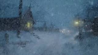 Sleep Instantly Within 3 Minutes with Cold Snowstorm Ambience | Relaxing Winter Sounds for Study