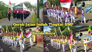 LOMBA GERAK JALAN INDAH TINGKAT SMP SE KECAMATAN BANDA MERIAHKAN HUT RI YANG KE 78 TAHUN 2023