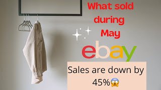 What sold during May from my eBay shop? / Clothing sales / Selling on eBay / Uk reseller