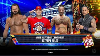 WWE 2K24 - McIntyre , Cena , Punk , Priest — World Heavyweight Title Match!"