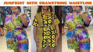 How to Cut and Sew a Playsuit/ ShortJumpsuit With Drawstring Waistline