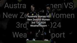 Weather Report for 3rd T20 2024 of Australia Women VS New Zealand Women #weather #report #t20 #short