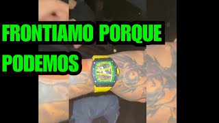 ANUEL AA FRONTIANDO CON SU NUEVO RELOJ RICHARD MILLE