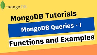 MongoDB find | MongoDB findone | MongoDB  Functions | MongoDB Tutorials 2022