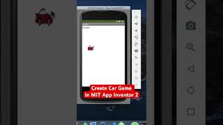 Create a car game in MIT App Inevtor 2