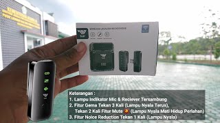 TES KUALITAS SUARA MIC WIRELESS TNW A21 JARAK 100 M, 🎤🔇 SUARA JERNIH KUALITAS STUDIO, HARGA MURAH