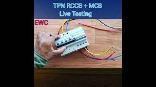 TPN RCBO Live Testing | Working And Live Testing #electricalwork #ytshorts