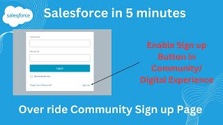 How to Enable Sign Up Icon in Community || Digital Experience Tutorial || Part  2