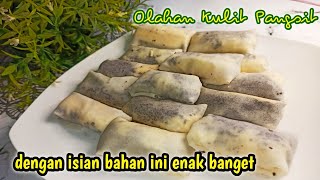 KULIT LUMPIA DIKASIH ISIAN BAHAN INI ENAK BANGET