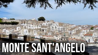 MONTE SANT’ANGELO Italy Walking Tour 4k - With Captions!