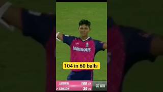 Yashasvi Jaiswal 104 in 60 balls vs Mi #ipl2024 #mivsrr #yashasvijaiswal