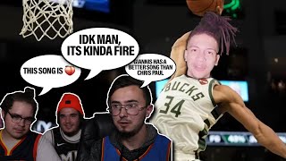 Reacting to songs named after NBA players!