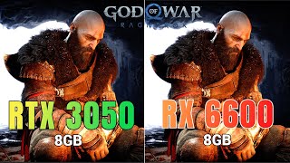 God Of War Ragnarok RTX 3050 vs RX 6600 1080P Gameplay Benchmark