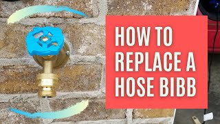 How to Replace a Hose Bibb - Outside Faucet #diy #sharkbite