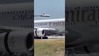 Emirates Airbus A380 smooth landing!