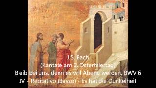 BWV 0006 04 Es hat die Dunkelheit