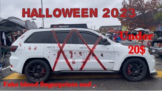 Easy DIY fake blood prints on my Jeep SRT