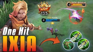 NEW BUILD IXIA 2023! CRAZY ONE HIT DAMAGE - MOBILE LEGENDS