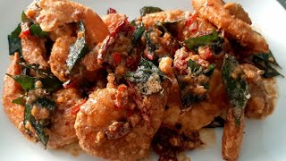 Salted Egg Yolk Prawns