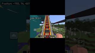 building a Minecraft coaster every day (day 56) YouTube short