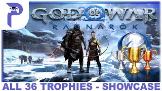 God of War Ragnarok - All 36 Trophies - Showcase 🏆