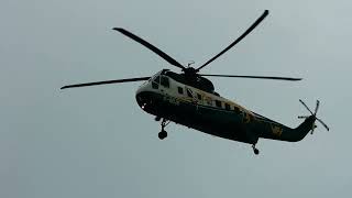 Sikorsky S-61 Helicopter and Cessna 180J Seaplane Flybys