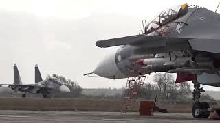 Russian Su 30SM & Su 24M jets destroy Ukraine unmanned boats off Crimea