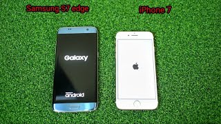 Ngebut mana? iPhone 7 vs Samsung S7 edge | Speed test