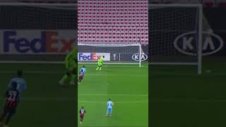 Ondřej Lingr beautiful long-range GOAL vs OGC Nice #shorts #football #europaleague