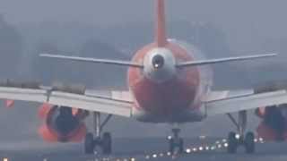 Airbus A319 G-EZEV Easyjet landing at Barcelona-El Prat Airport (LEBL)