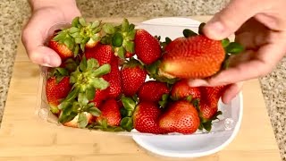 Como desinfectar sus fresas sin gastar dinero USANDO ESTOS INGREDIENTES! Verán que sucias están!