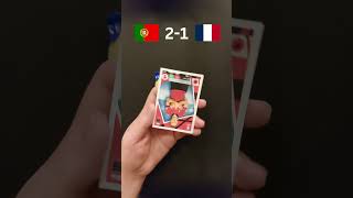 PREDICTING PORTUGAL vs FRANCE using EURO 2024 MATCH ATTAX! Q-FINAL! #shorts #euro2024withshorts