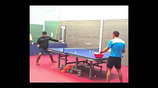 Backhand Open against Long Backspin serves l Table Tennis