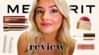 UNSPONSORED MERIT BEAUTY REVIEW!! | natural glow, minimalist makeup