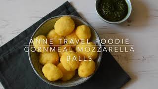 Cornmeal mozzarella balls